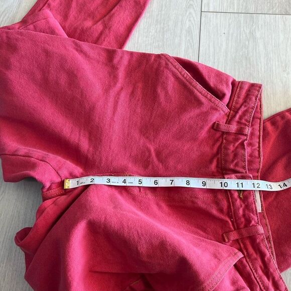 Cotton On red carpenter jeans size 6 - Picture 7 of 11